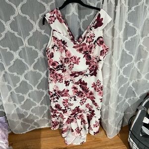 Floral Tea Length Dress